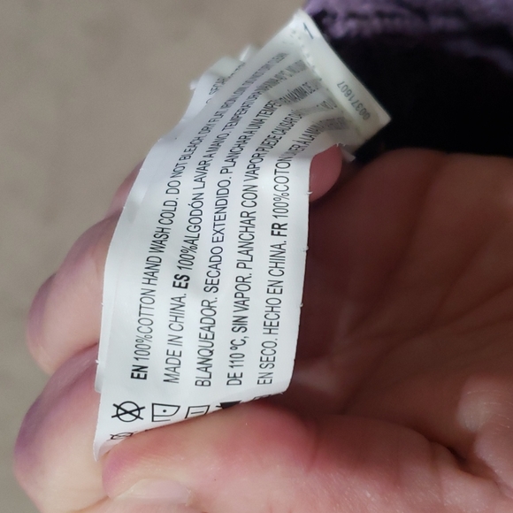 Forever 21 m fringe hem oversized open knit striped sweater vneck lilac cropped - Picture 7 of 8